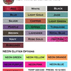 Glitter Heat Transfer Vinyl Sheets, Embroidery Glitter, HTV Glitter ...