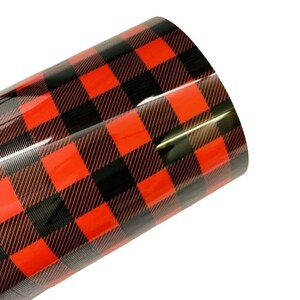 Red and Black Buffalo Plaid Heat Transfer Vinyl