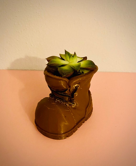 Planter Succulent Home Gift Walle Boot Pot Etsy