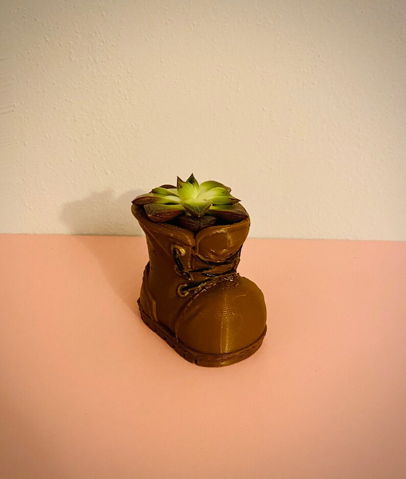 Planter Succulent Home Gift Walle Boot Pot Etsy