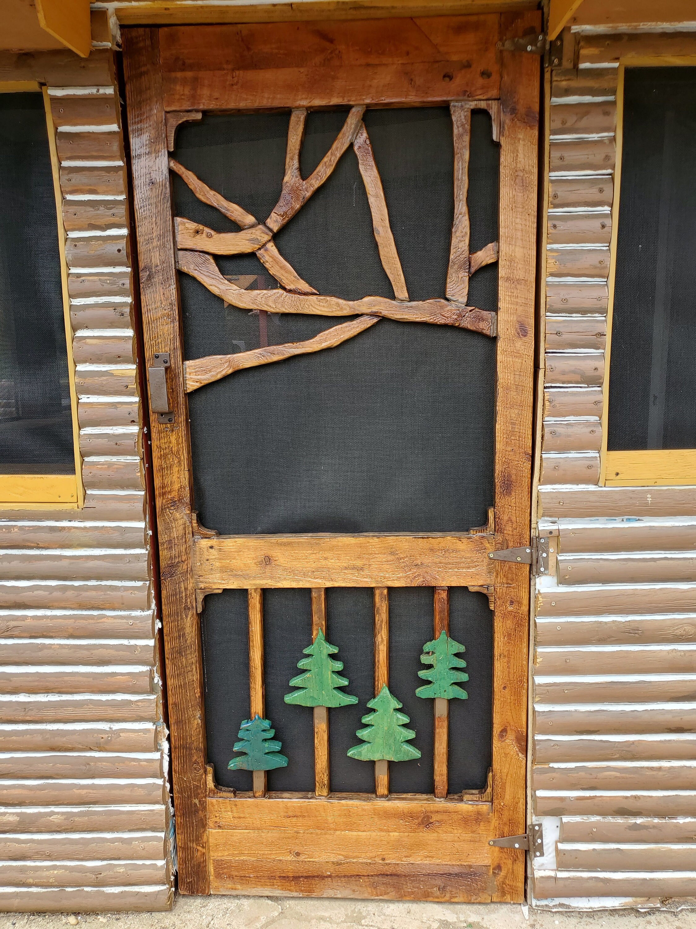 Rustic Farmhouse Wood Screen Door. Etsy