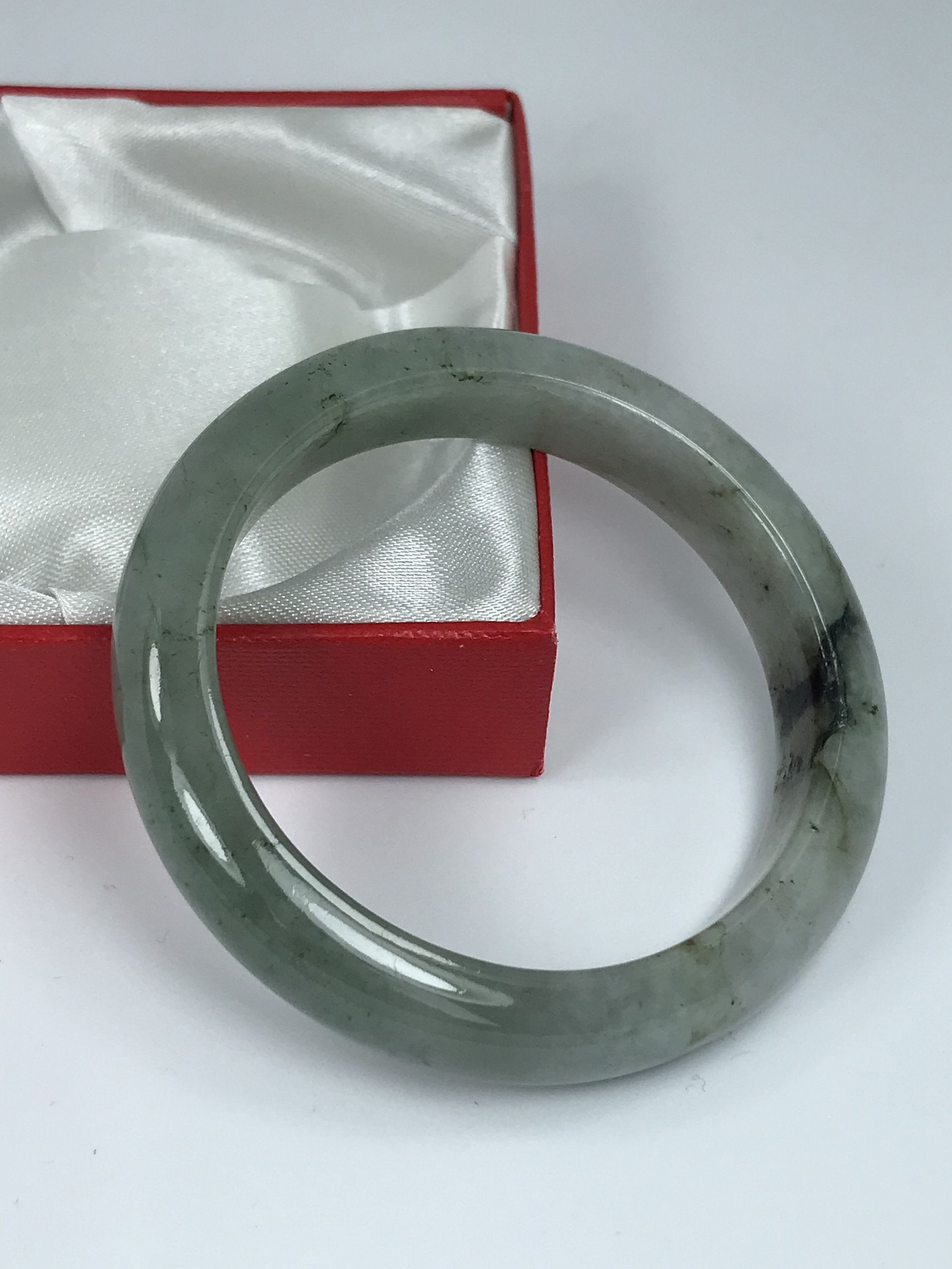 53.3mm Hand Carved Forest and Spinach Green With Milky White 53.3mm Hand Carved Forest and Spinach Green With Milky White