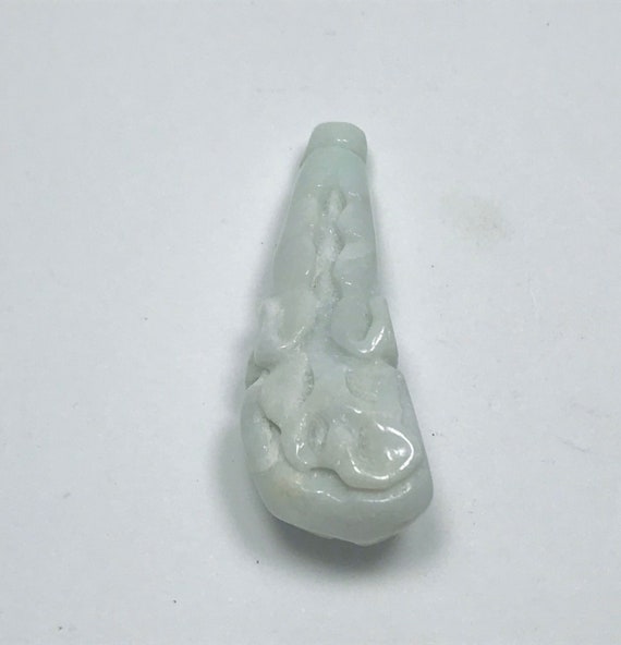 Grade A Genuine Burmese Jade Hand Carved Pendant … - image 3
