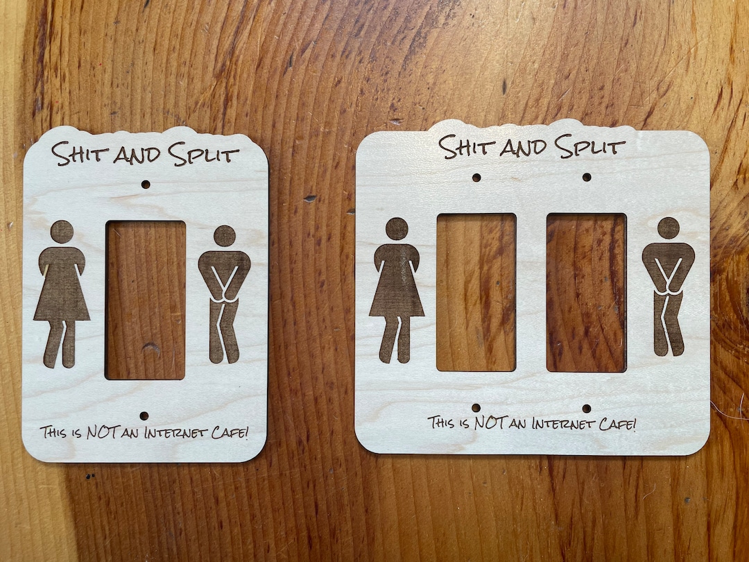 Funny Bathroom Light Switch Covers Etsy