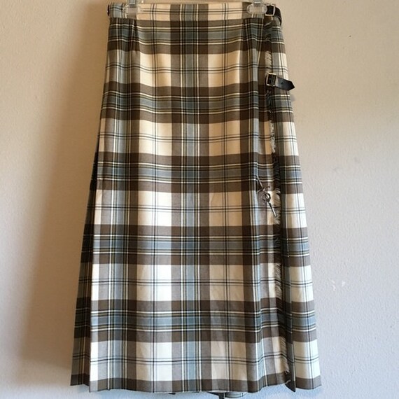 Authentic Pleated Skirt Scottish Plaid Kilt Skirt
