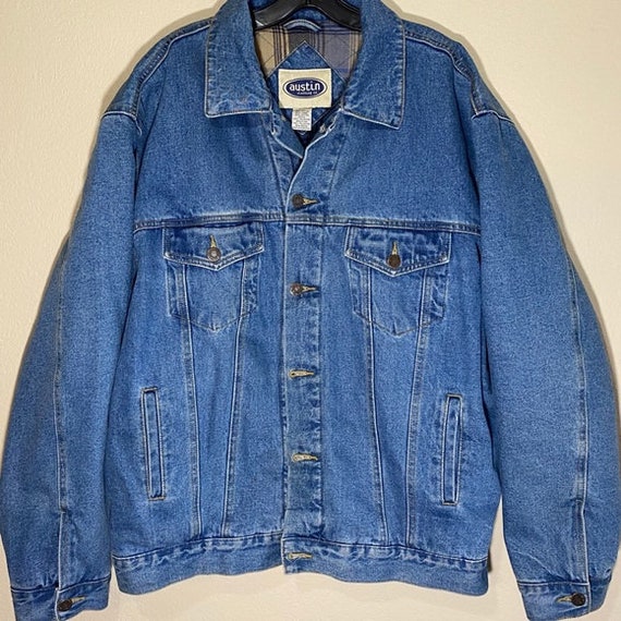 Vintage Jean Jacket Insulated Coat