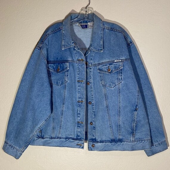 Vintage Oversized Jean Jacket Denim Trucker
