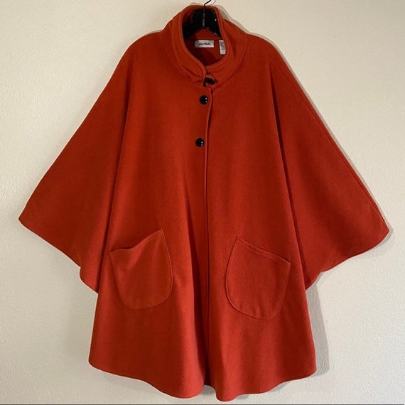 Oversized Fleece Poncho Cardigan Vintage