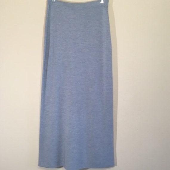 Vintage Wool Maxi Skirt Olsen Stretch Minimalist
