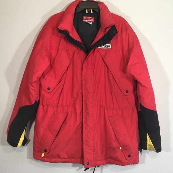 Vintage Jacket Coat Marlboro 90s Oversized Puffer