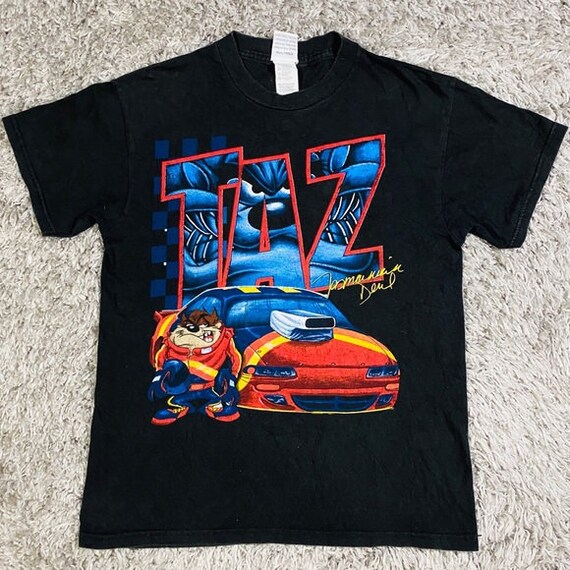 Vintage Graphic T-shirt Taz Looney Tunes Nascar