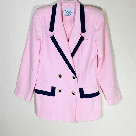 Oleg Cassini Blazer Vintage Double Breasted Blazer