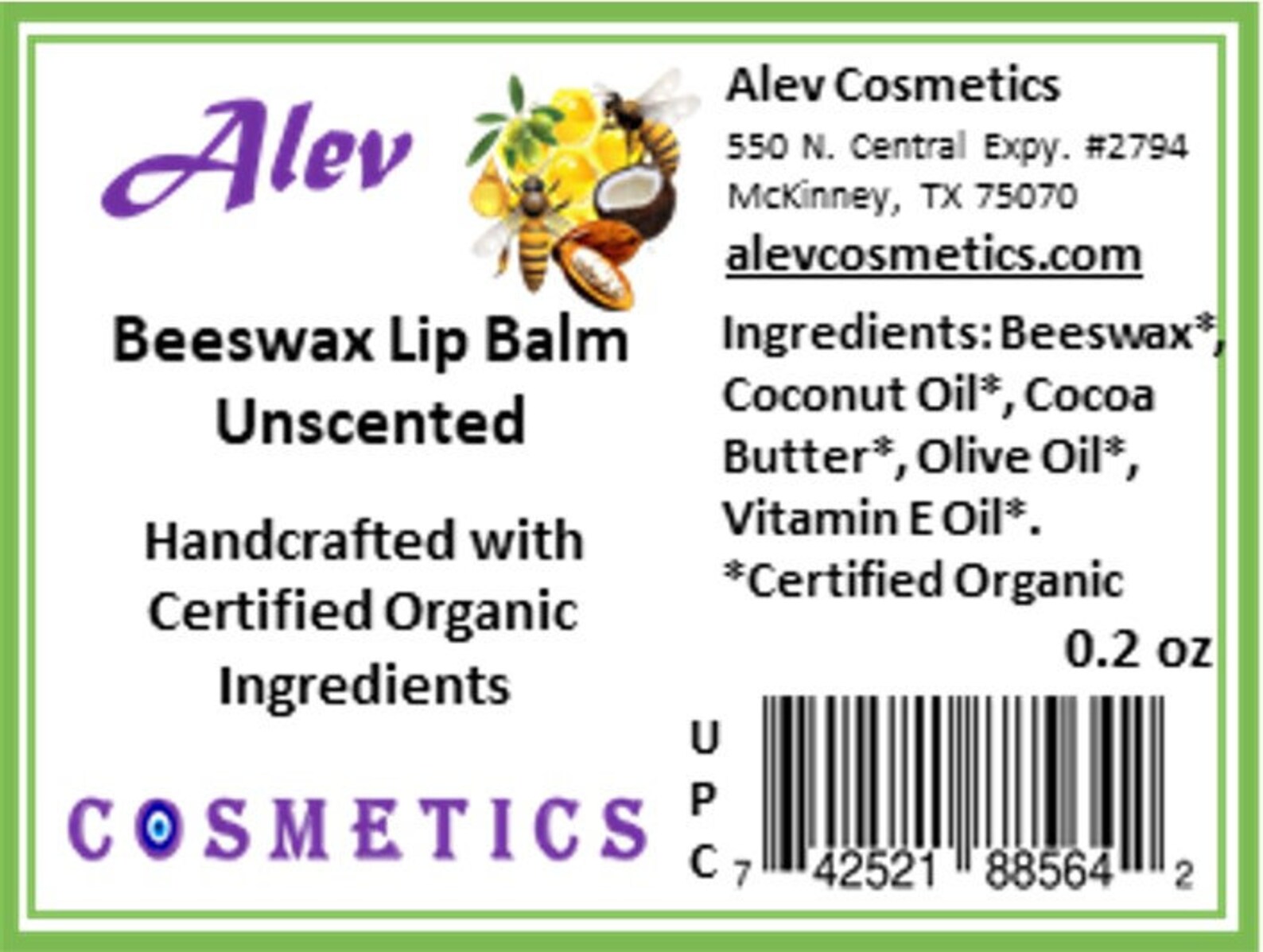 Beeswax Lip Balm Certified Organic Ingredients Etsy