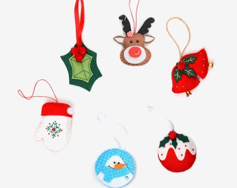 Christmas Tree Decorations - Etsy UK