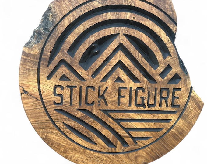 Stick Figure on Japanese Pagoda 24" Circle