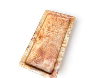 Figured Big Leaf Maple Catch All Tray (18.5"x9.5"x2")