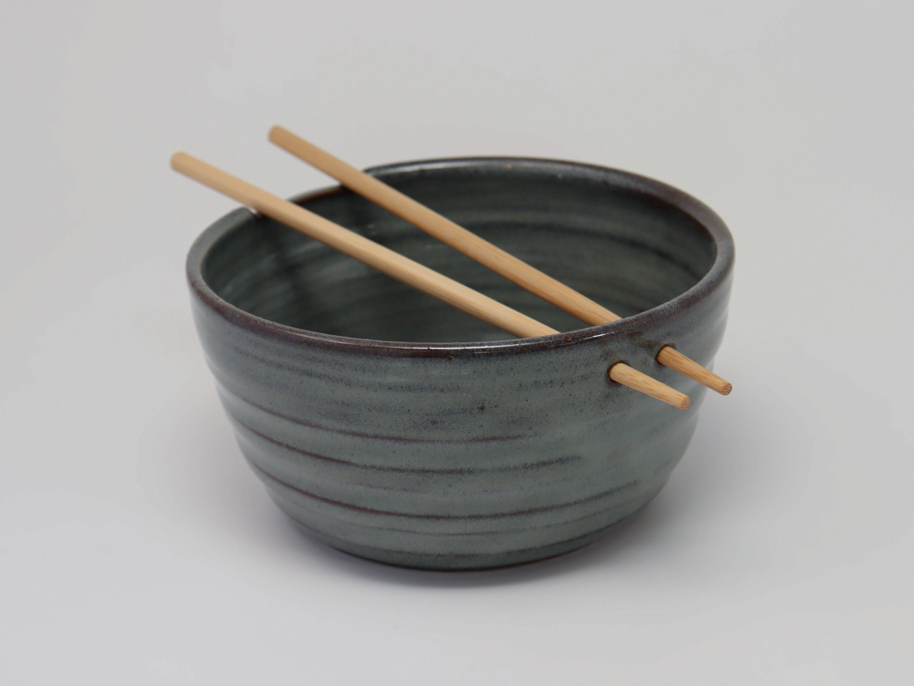 Speckled Blue Ramen Bowl Ramen Bowl Set Handmade Ramen Etsy