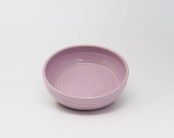 Lavender Serving Bowl - Lavender Fruit Bowl - Lavender Ceramic Bowl - Stoneware Pottery - Ceramic Fruit Bowl