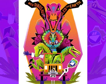 Jurassic Joyride | Fine Art Paper, Archival Inks, Signed
