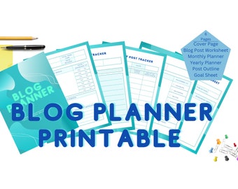 Druckbarer Blog Planner