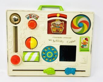 vintage fisher price crib activity center