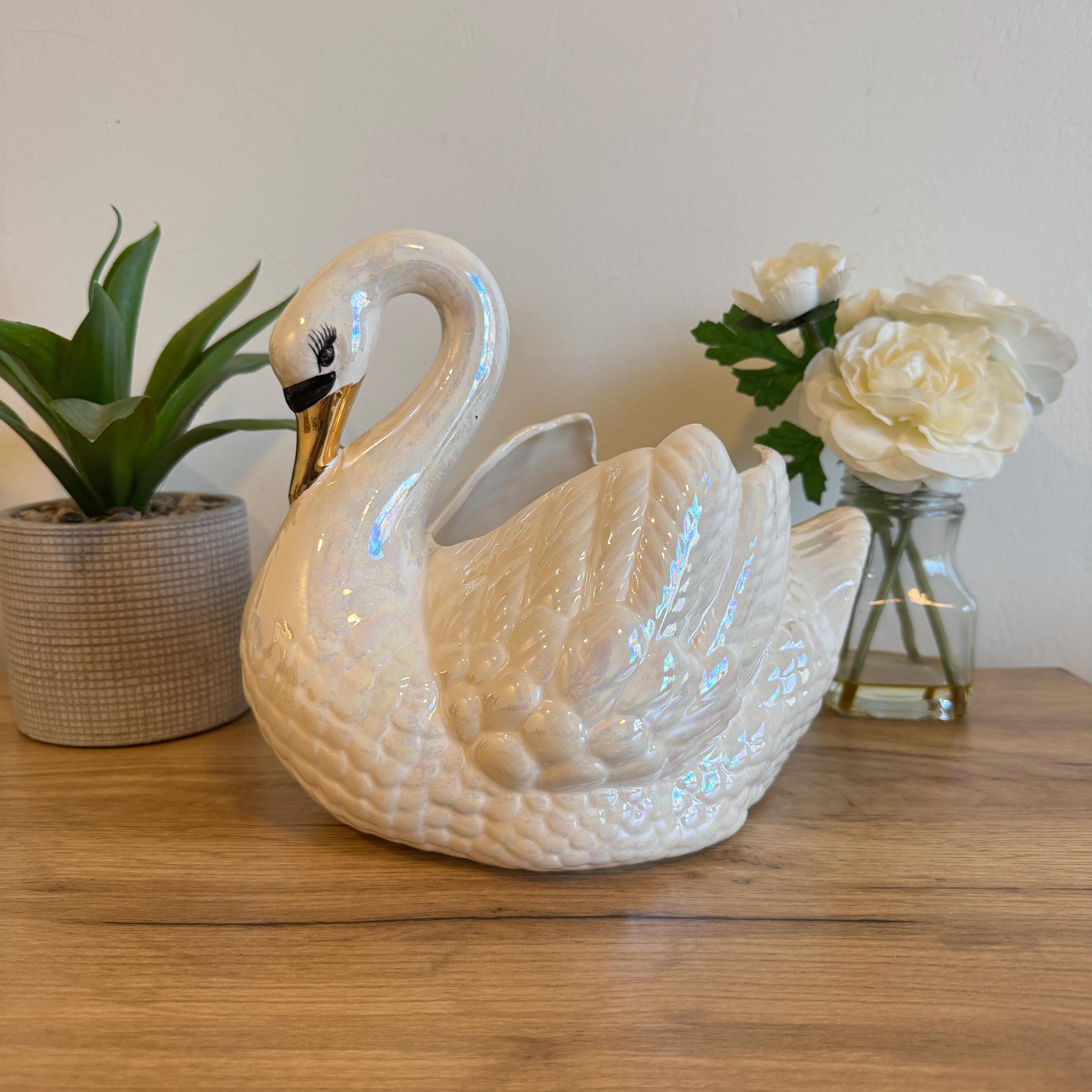 【Carrol Swan】Ceramic Object 球体 オブジェ Carrol Swan】Ceramic Object 球体 オブジェ Ceramic Swan - Etsy