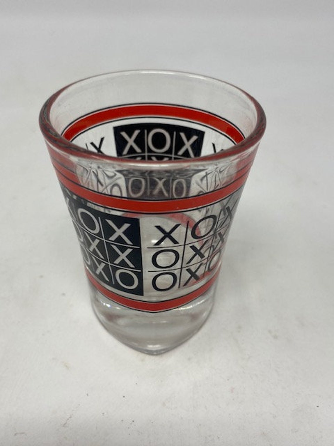 Game Shot Glasses Vintage Set of Four Checkers Etsy