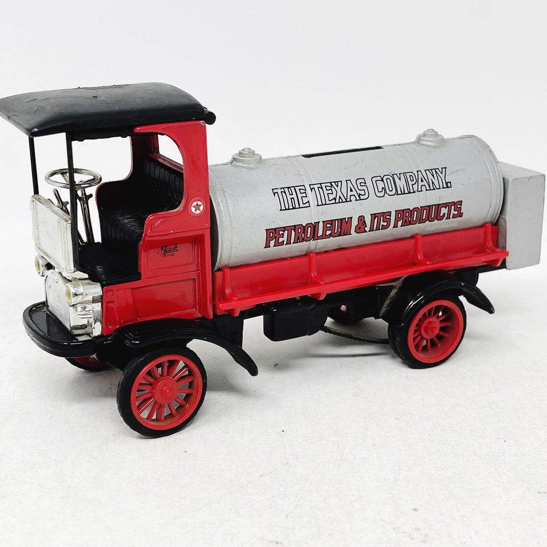 Vintage 70's Mack Truck Bulldog Hard Plastic Piggy Bank