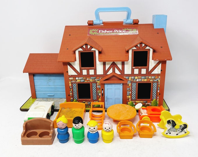 Fisher Price House Tudor Fisher Price Play Family House Etsy