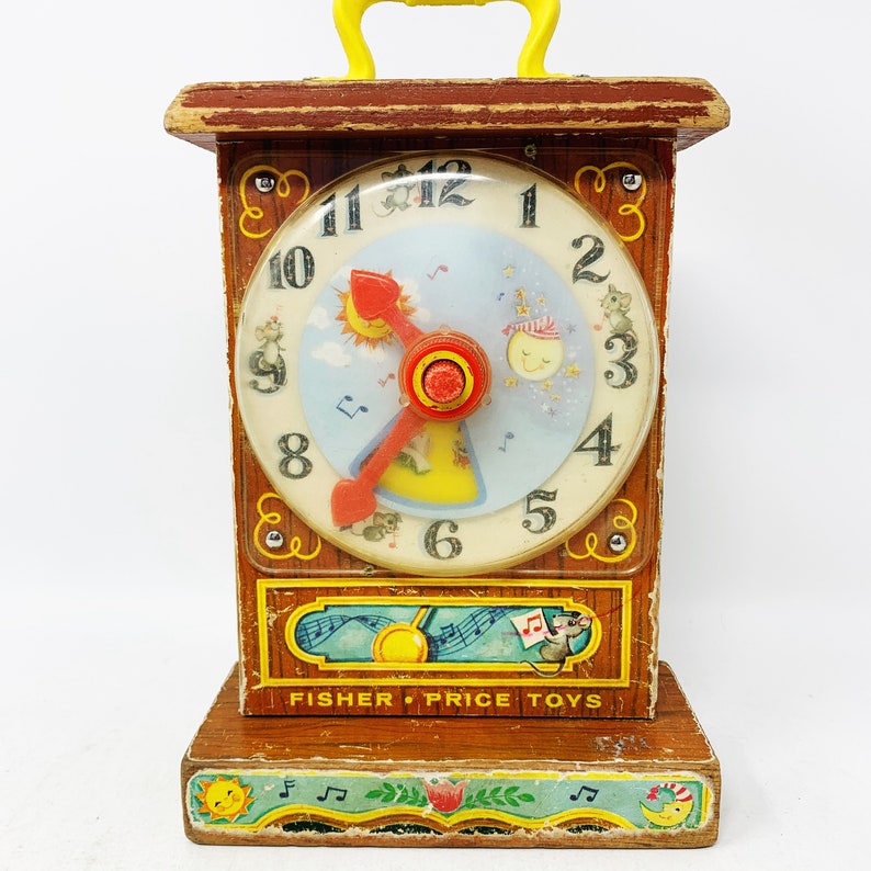 Fisher Price Clock Musical Ticktock Clock Teaching Clock Etsy
