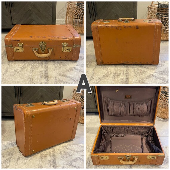 Vintage Suitcases - YOU PICK - Distressed - Worn … - image 4