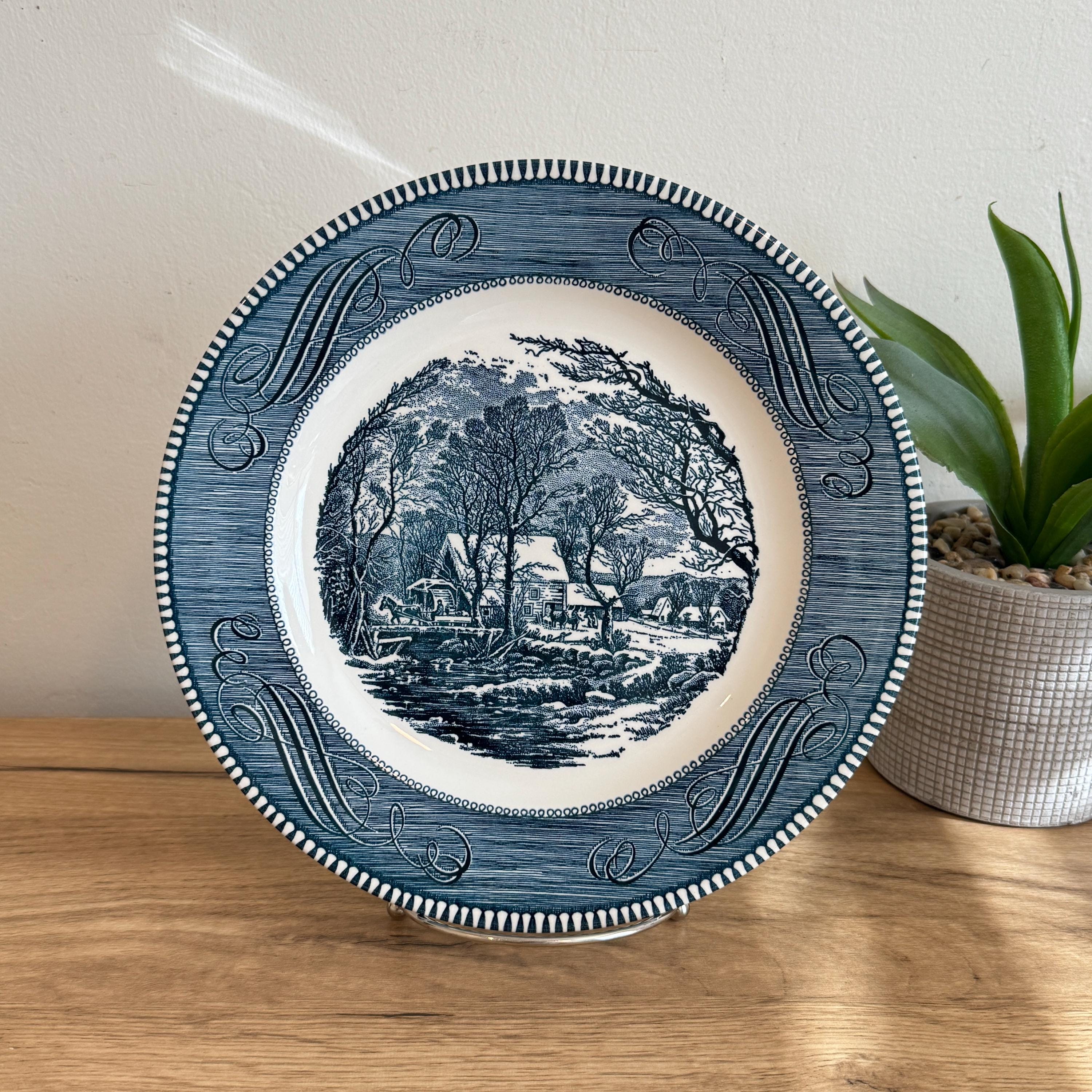 Winter Scene Dinnerware - Etsy