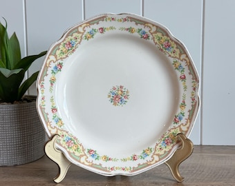 Vintage Floral Plate | Mount Clemens Mildred China | 1930s Luncheon Plate | Cottagecore Tableware | Grandmillennial Decor | Replacement Dish
