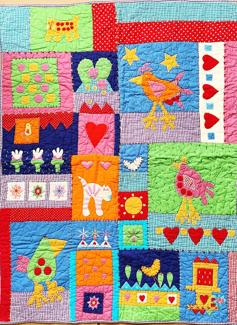 Gingham Baby Quilt Baby Blanket VINTAGE Banian Baby Etsy