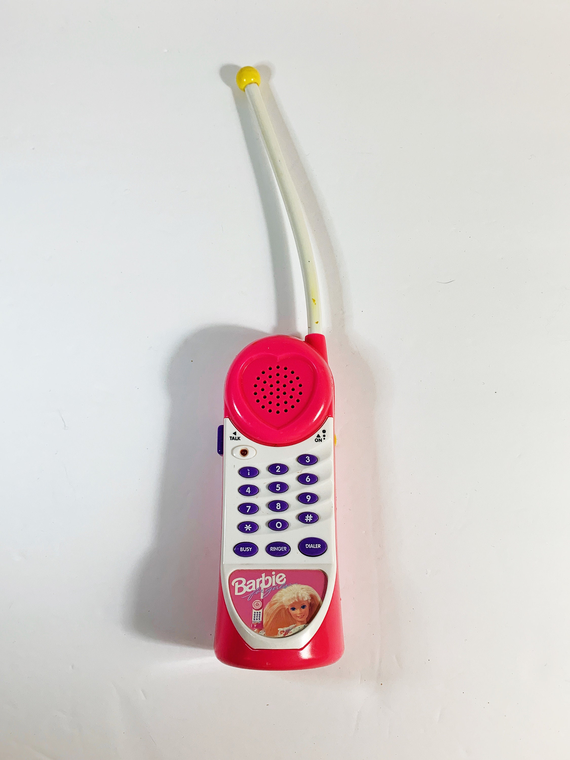 BARBIE Phone/walkie TALKIE Toy so Retro Great Pretend Play Item