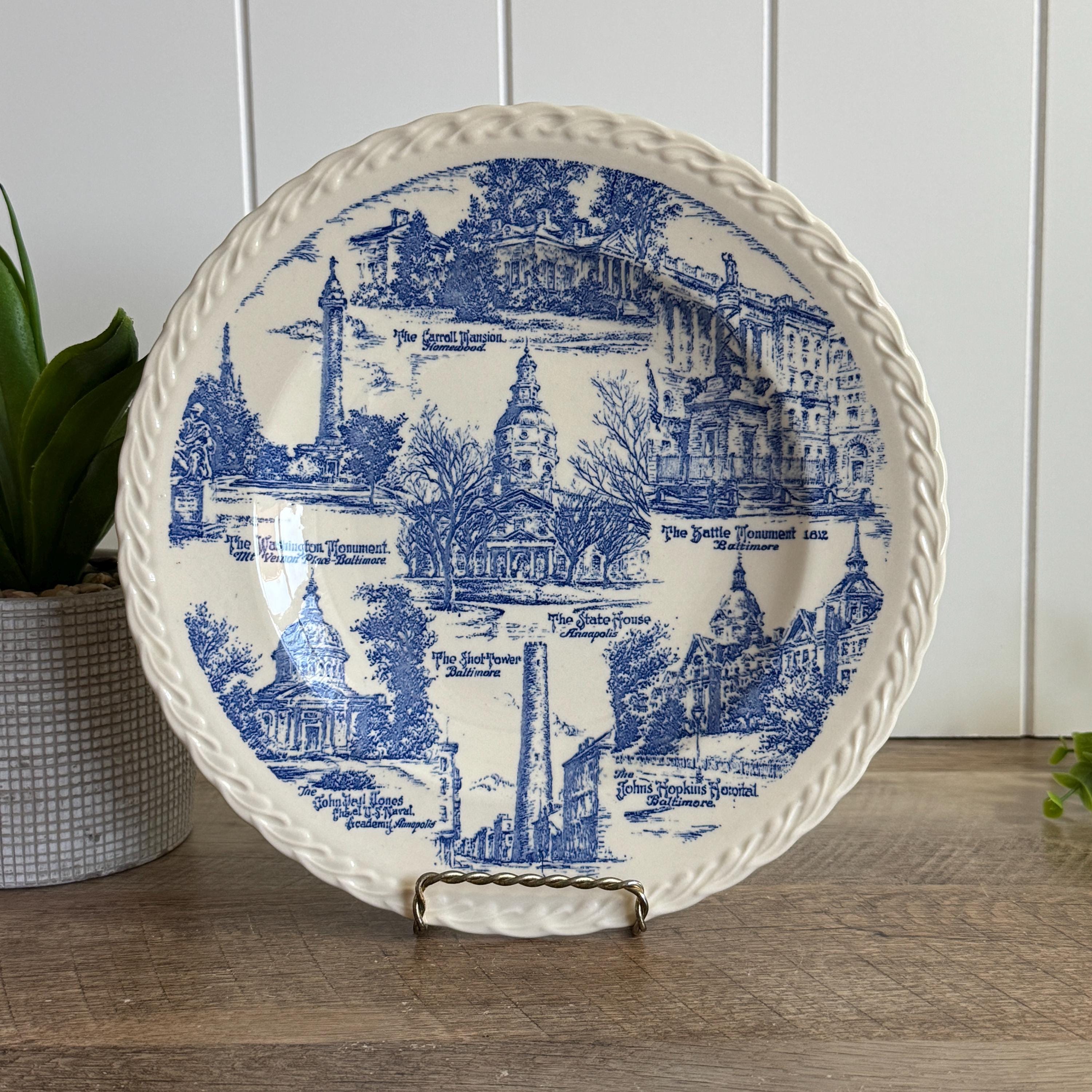  BALTIMORE プレート 皿アンティーク1898年製 Baltimore Souvenir Plate - Etsy