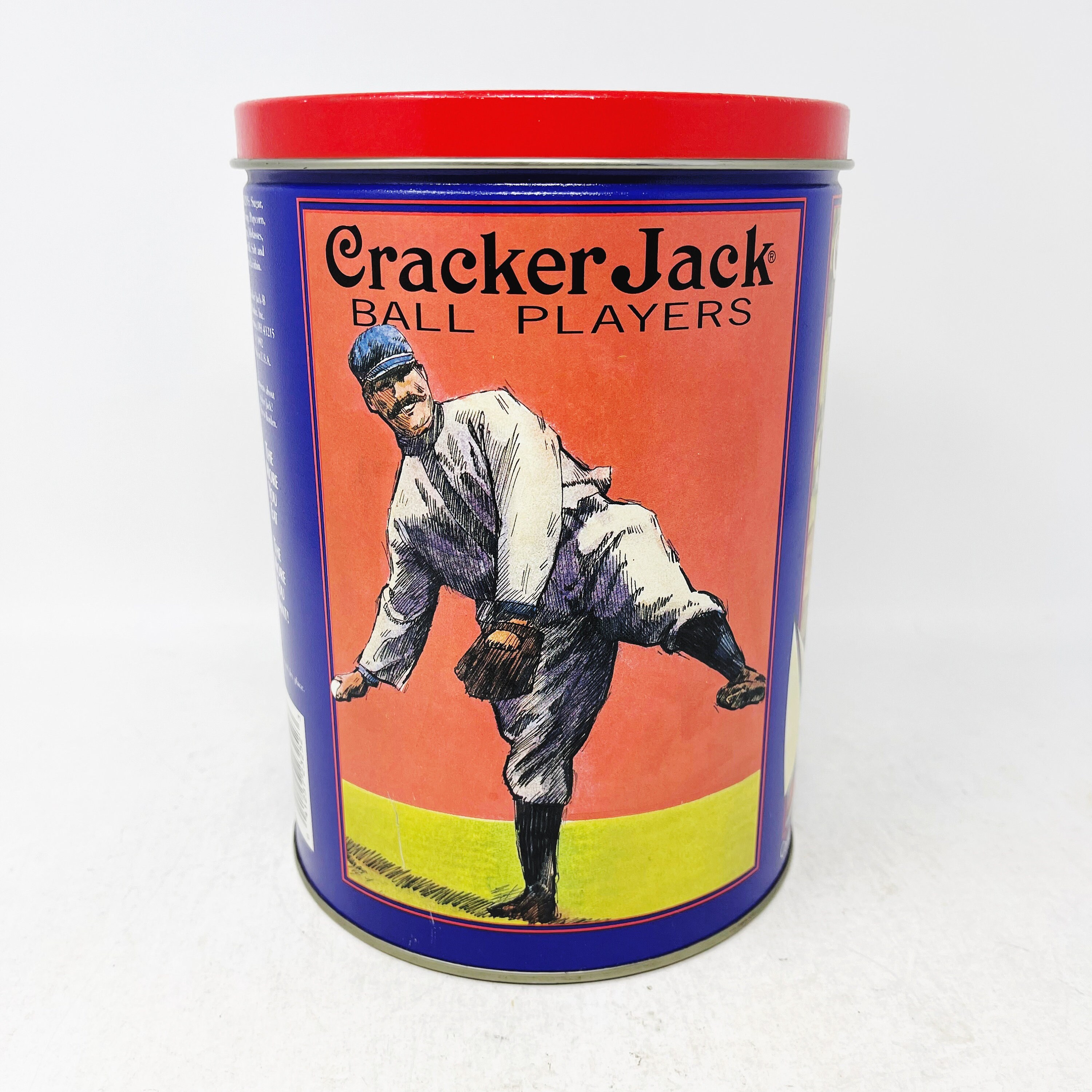 Cracker Jack Tin 1992 Vintage Tin Red White Blue Tin Etsy