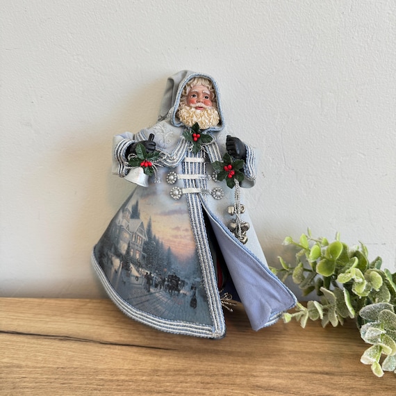 Thomas Kinkade Santa Figurine | Old World Santa Ashton-drake