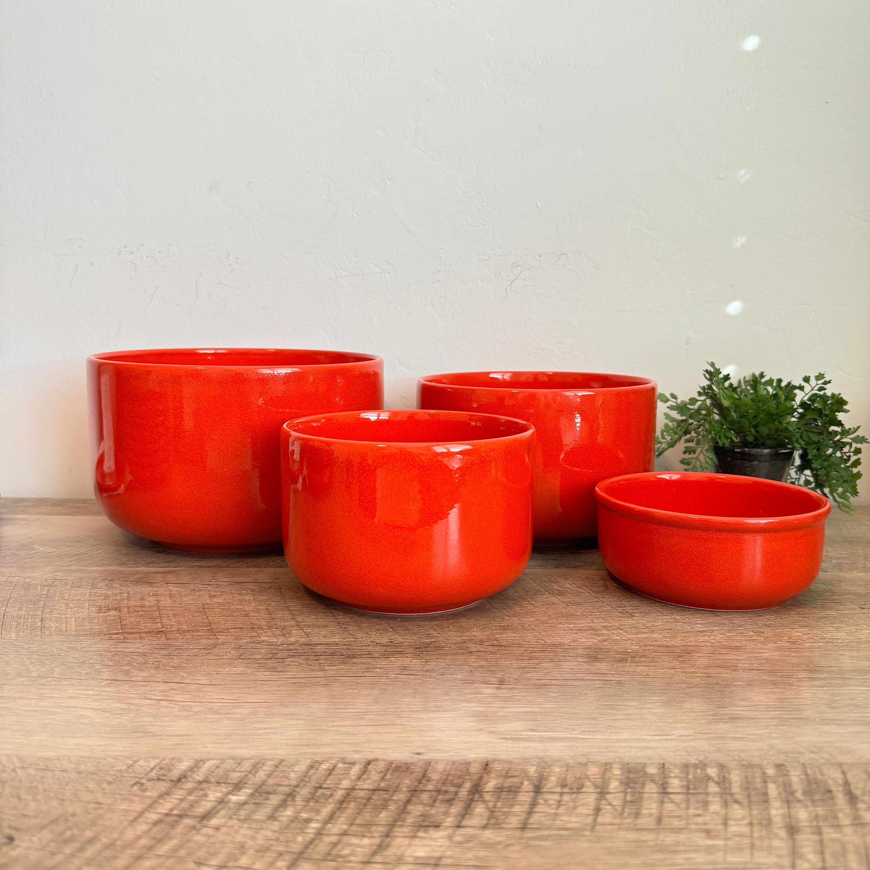 vintage bowl  西ドイツ　ボウル ドイツ 60s SCHOTT MAINZ 耐熱ガラス ボウル お花 オレンジ