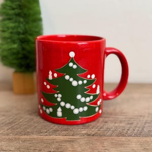 Christmas Waechtersbach Mugs - Vintage - Christmas Trees - W Germany - Germany - Waechtersbach Mugs