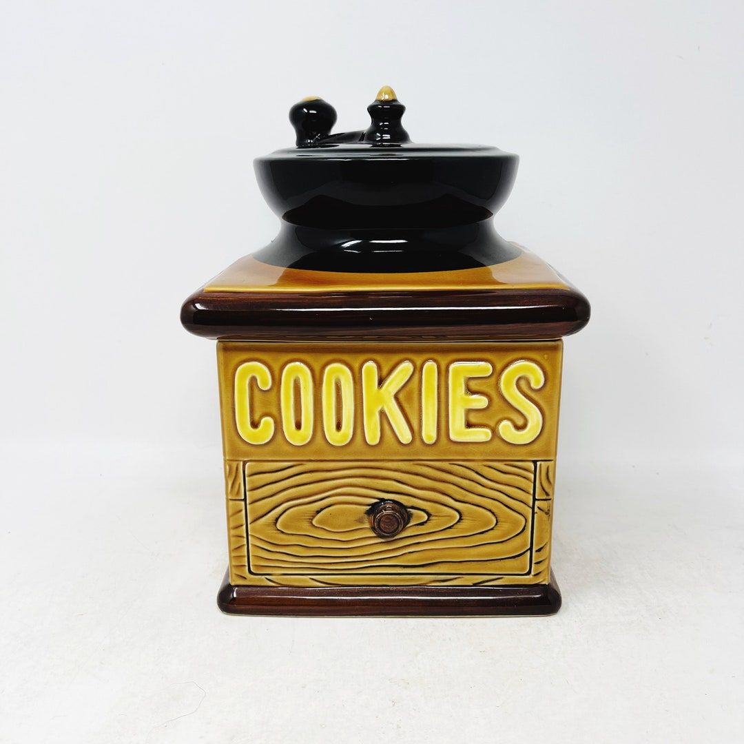 Coffee Grinder Cookie Jar VINTAGE 1960's Made in Japan Mid Century Coffee Lover Etsy