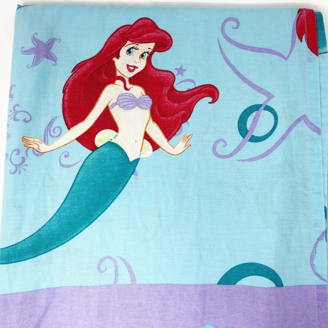 Little Mermaid Sheet TWIN Flat VINTAGE Ariel Top Sheet Special Edition