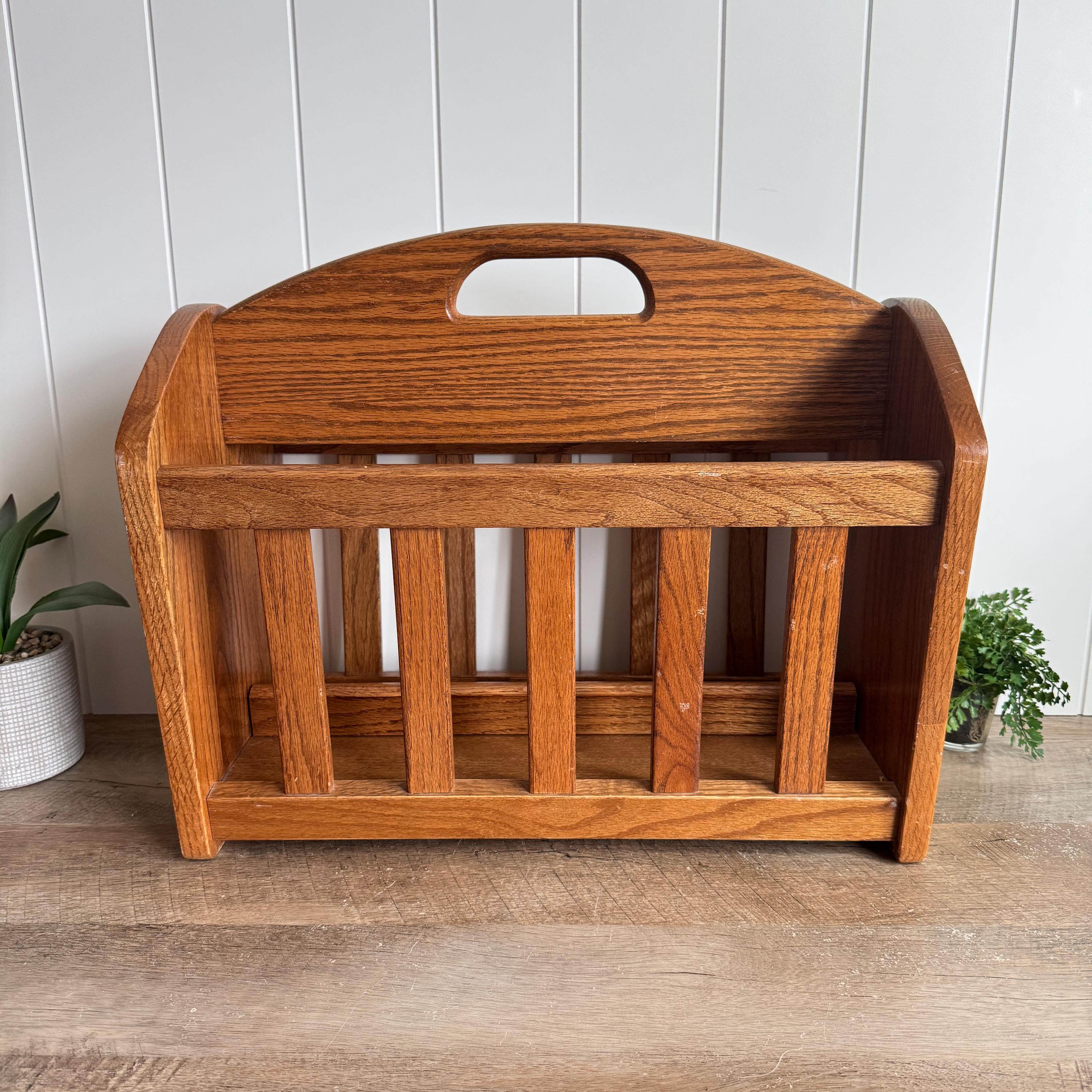 Vintage Magazine Rack Holder Floor - Etsy