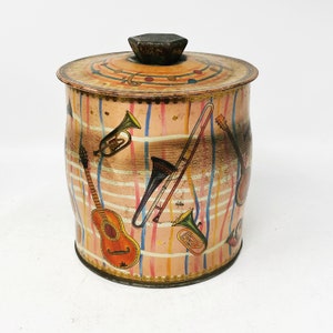 Vintage Music Tin - English Tin - Regal Crown - Made in