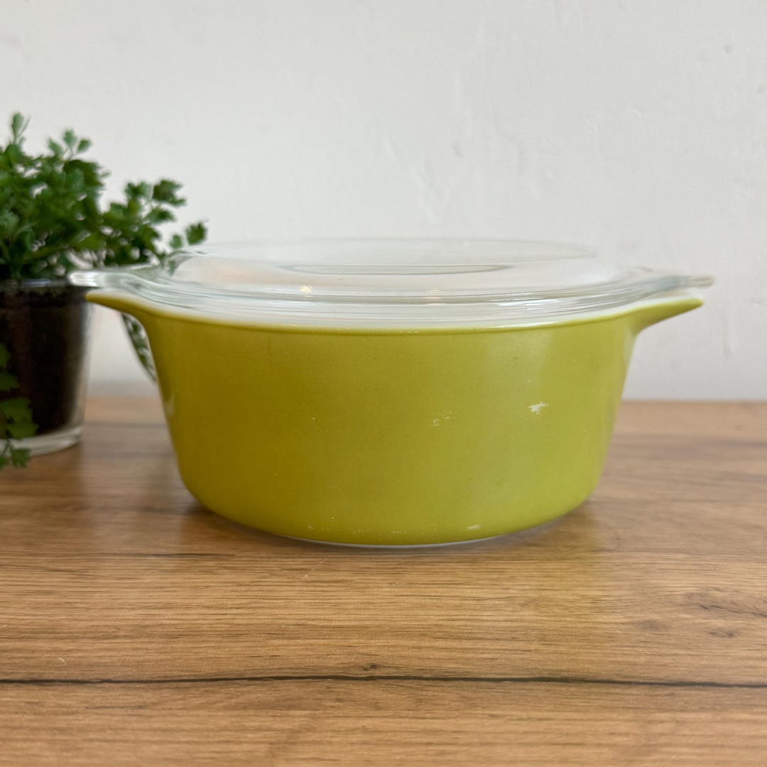 Vintage Pyrex 472 Casserole Dish | Avocado Green Covered Bowl | Mid ...