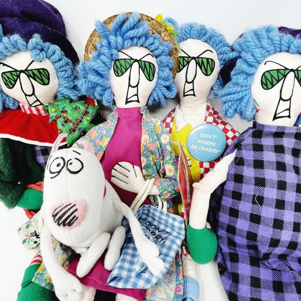 Maxine Dolls - YOU PICK - Vintage - Rag Doll - Maxine - Hallmark - Christmas - Shopping - Crabby - Rag Doll