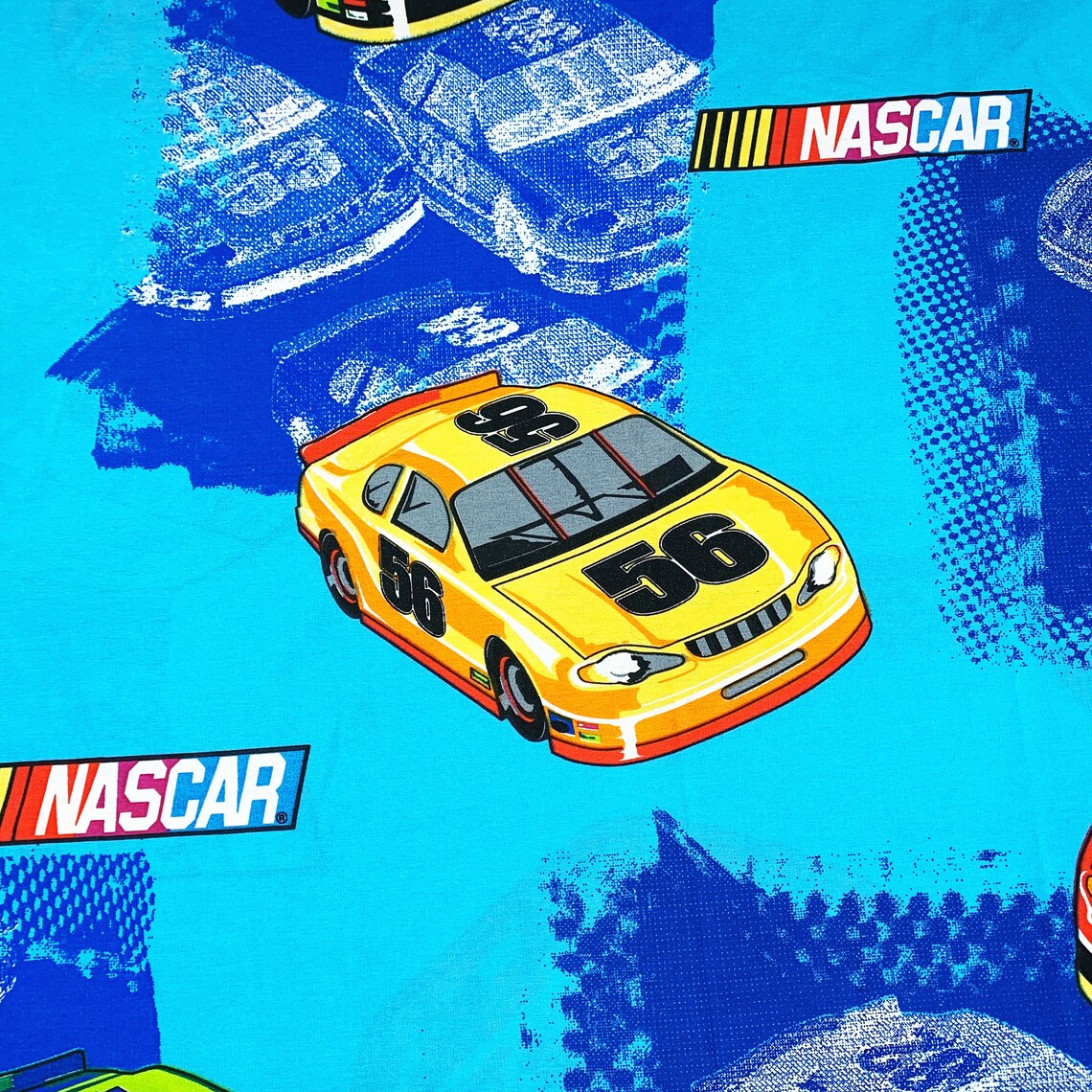 Vintage Nascar Sheet Nascar TWIN Flat Sheet Nascar Top Etsy