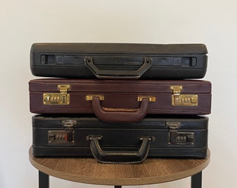 Vintage Briefcases - YOU PICK - Vintage - Samsonite Broker - Black Hard Shell Briefcase - Brown Briefcase - SOLO - Leather - Attache Case