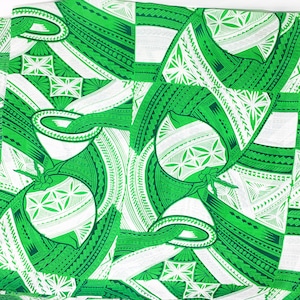 Mid Century Green Fabric - 1960s - Vintage Fabric - Bright Grass - Retro - MOD