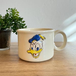 Donald Duck Mug - Vintage - 1960s Painted Pottery - Collectible - Donald Duck - Mug